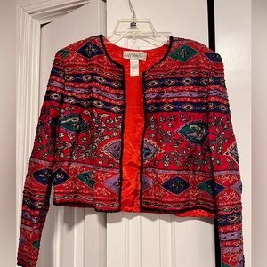 NITELINE DELLA ROUFOGALI 100% SILK SEQUIN JACKET